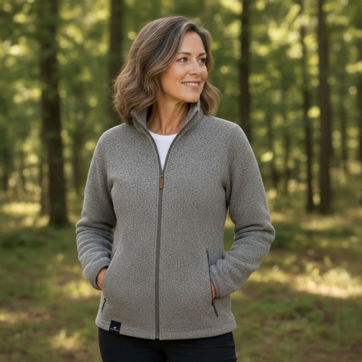 Gipfelglück Strickfleecejacke Damen