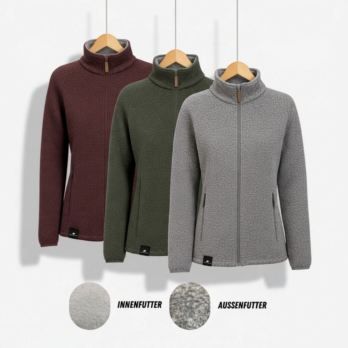 Gipfelglück Strickfleecejacke Damen