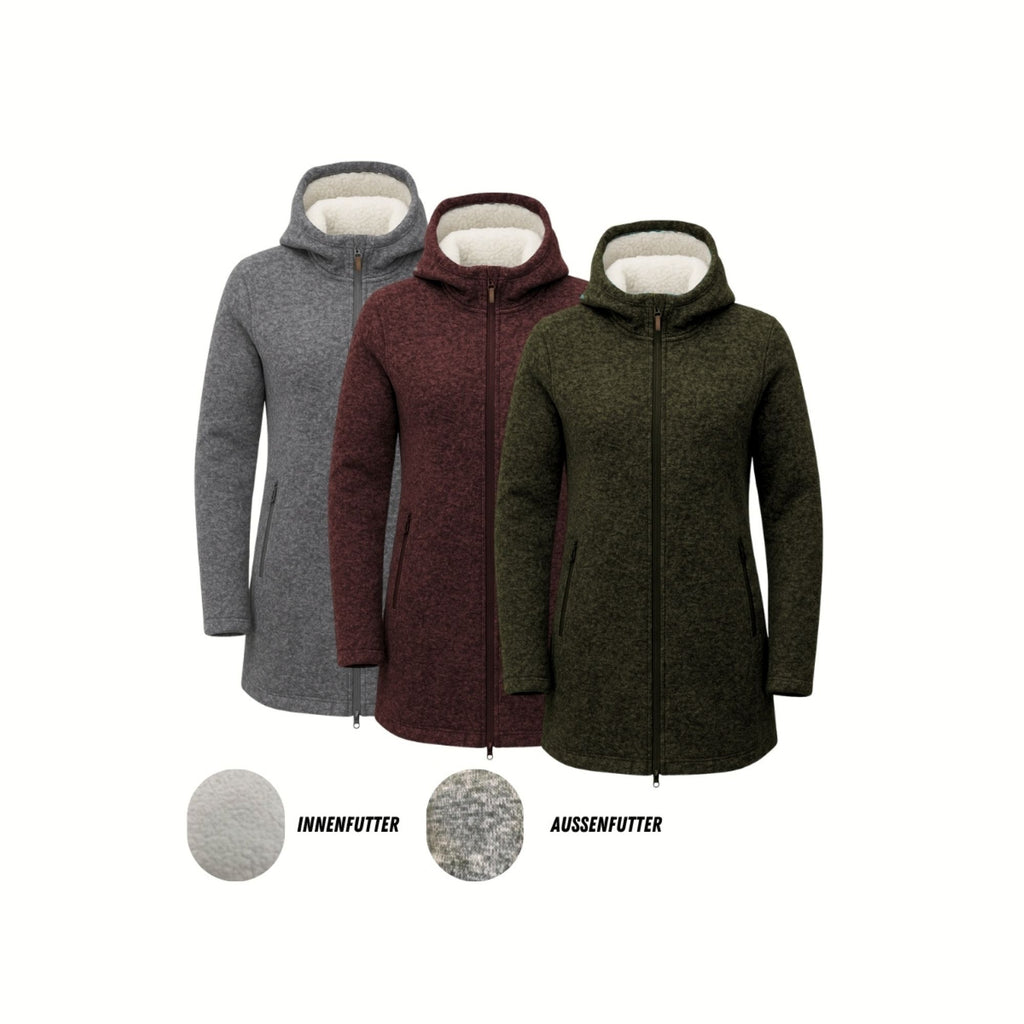 Gipfelglück Strickfleecemantel Damen