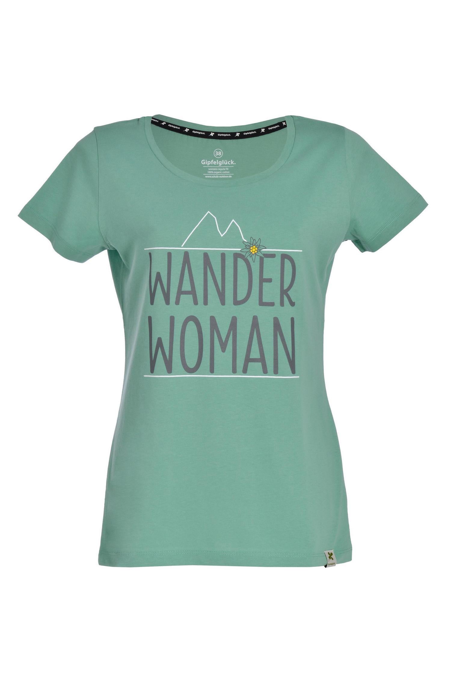 Bio-Baumwoll Print-Shirt 'Wander Woman', für Damen