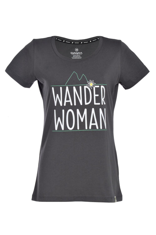 Bio-Baumwoll Print-Shirt 'Wander Woman', für Damen