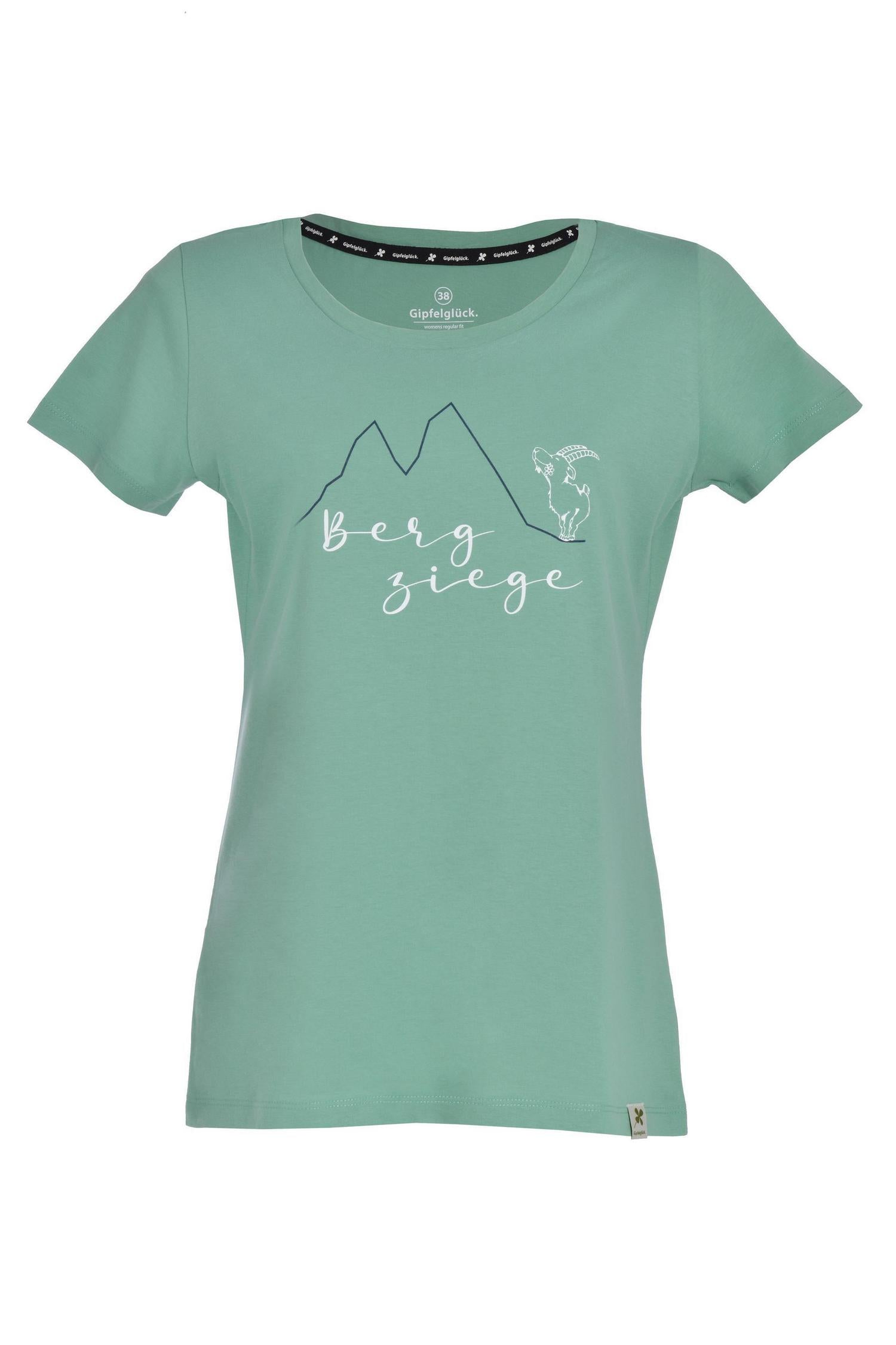 Bio-Baumwoll Print-Shirt 'Bergziege', für Damen