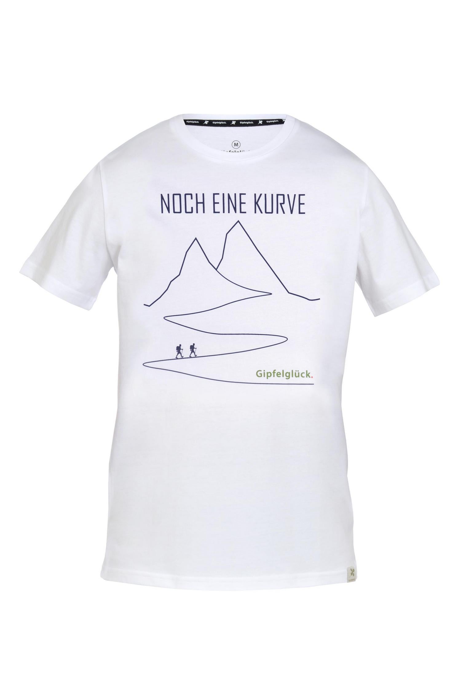 Bio-Baumwoll Print-Shirt 'Noch eine Kurve', für Herren