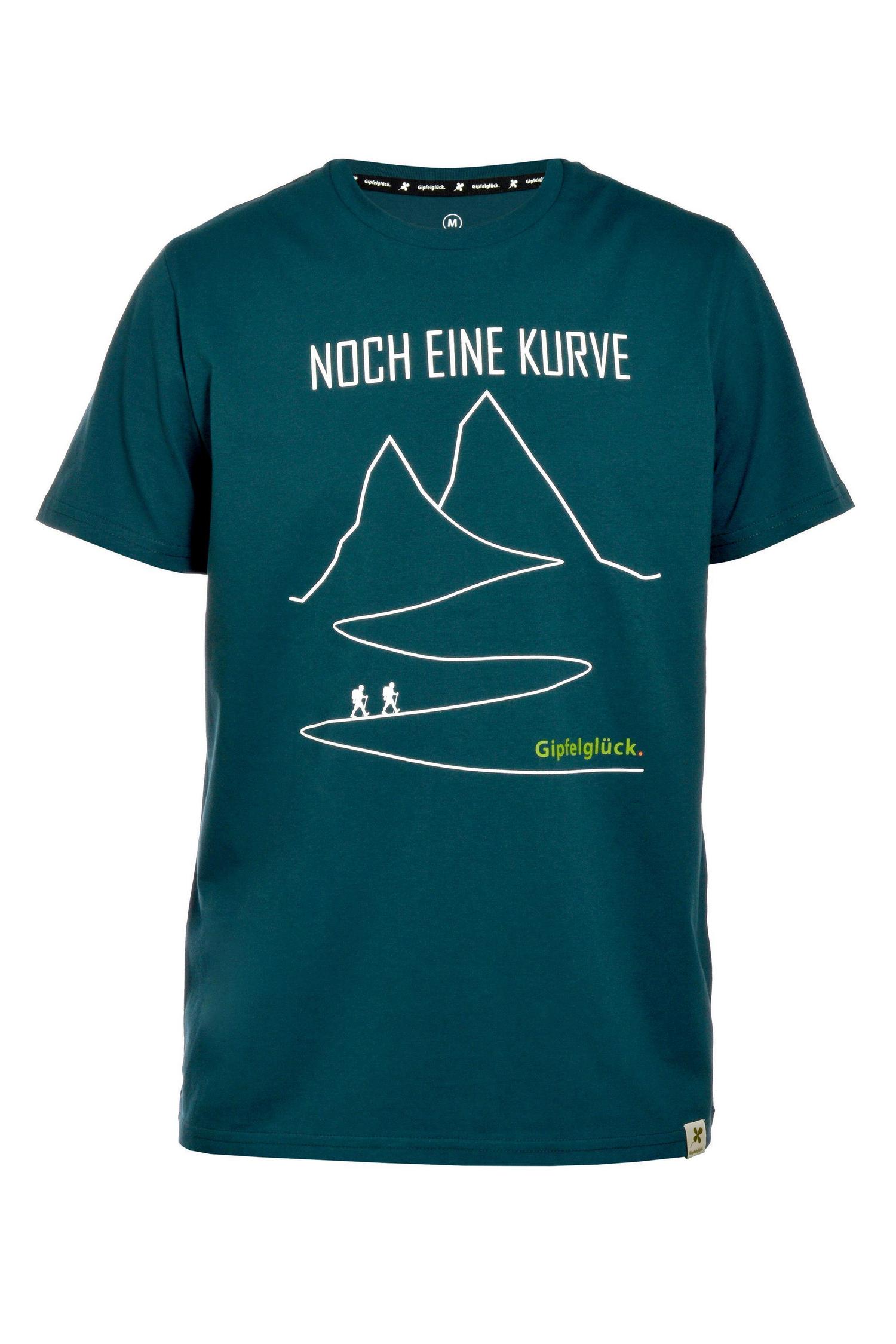 Bio-Baumwoll Print-Shirt 'Noch eine Kurve', für Herren