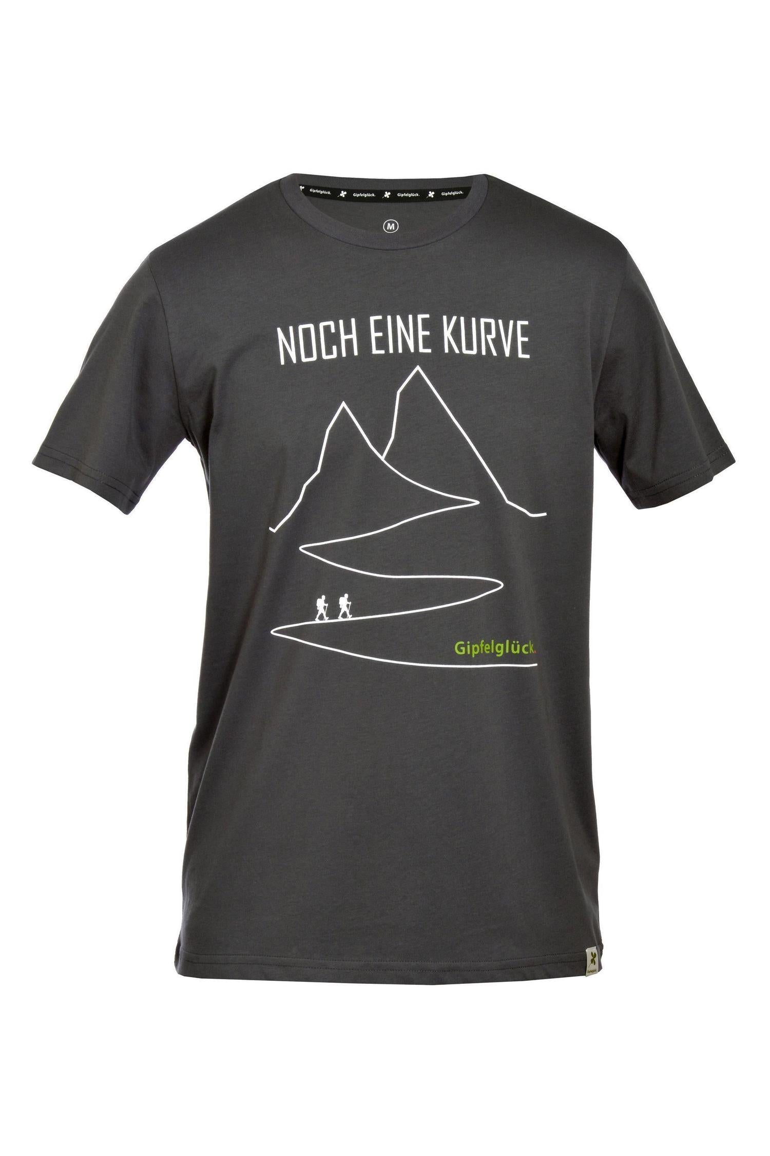 Bio-Baumwoll Print-Shirt 'Noch eine Kurve', für Herren
