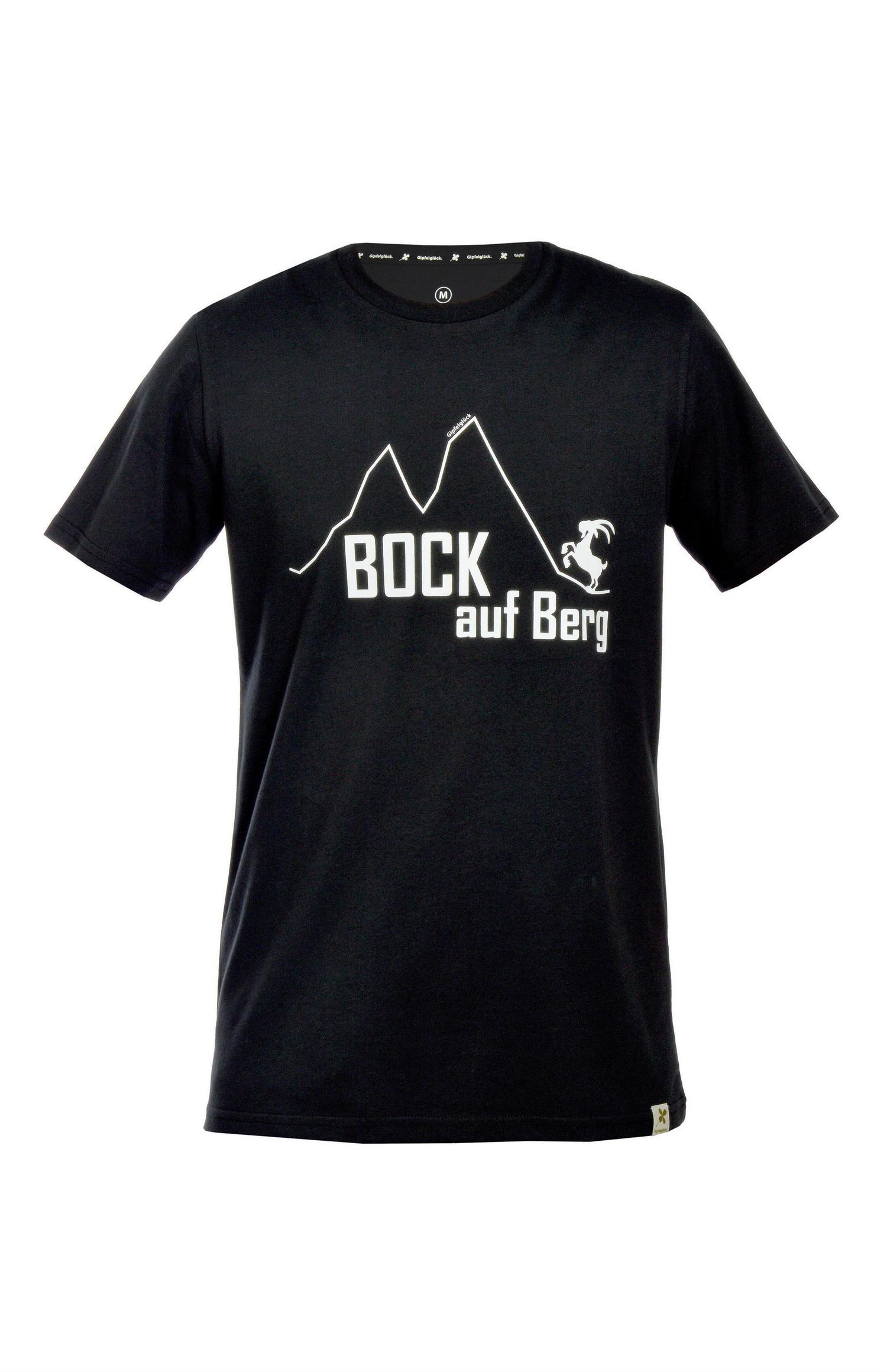 Bio-Baumwoll Print-Shirt 'Bock auf Berg', für Herren