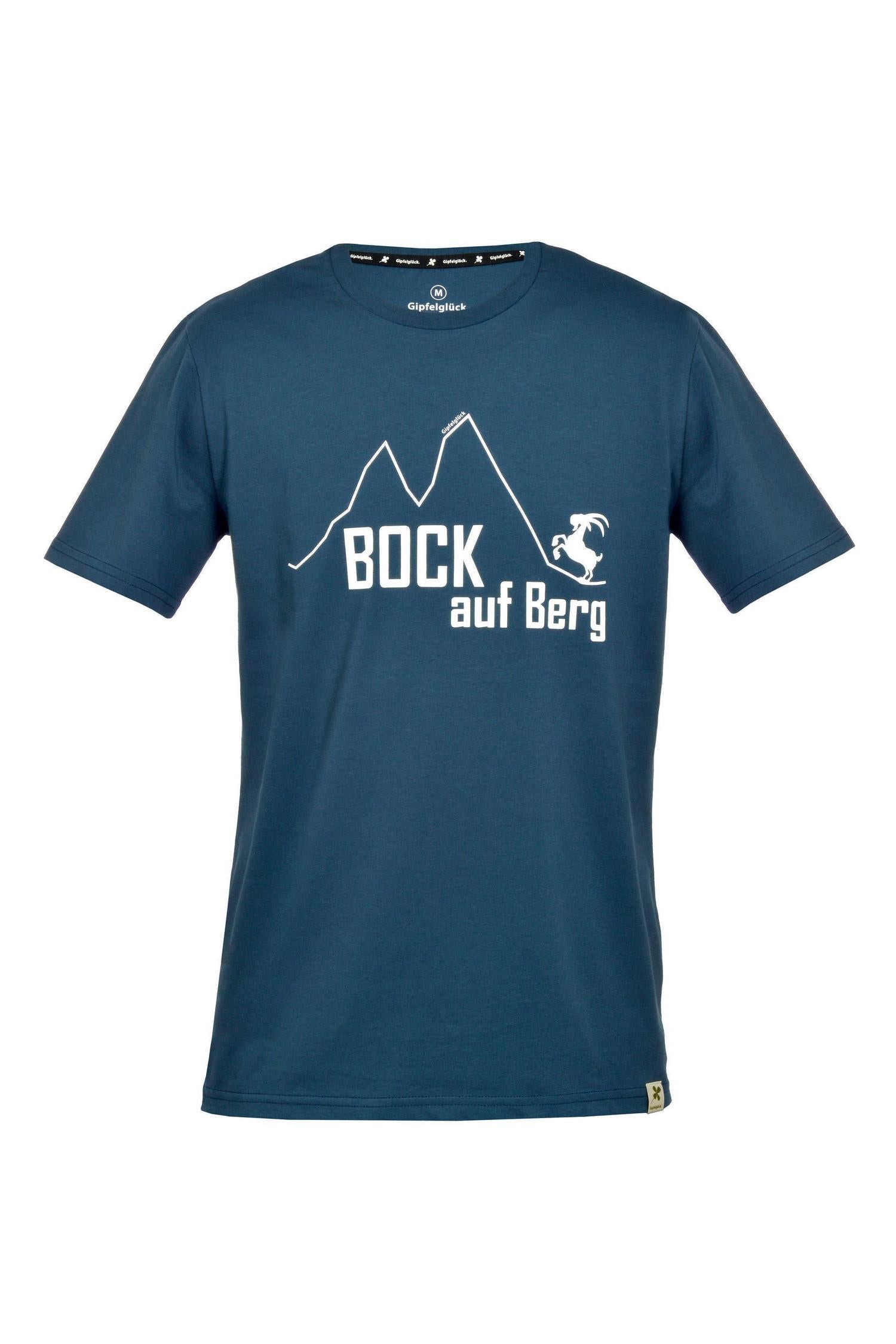 Bio-Baumwoll Print-Shirt 'Bock auf Berg', für Herren