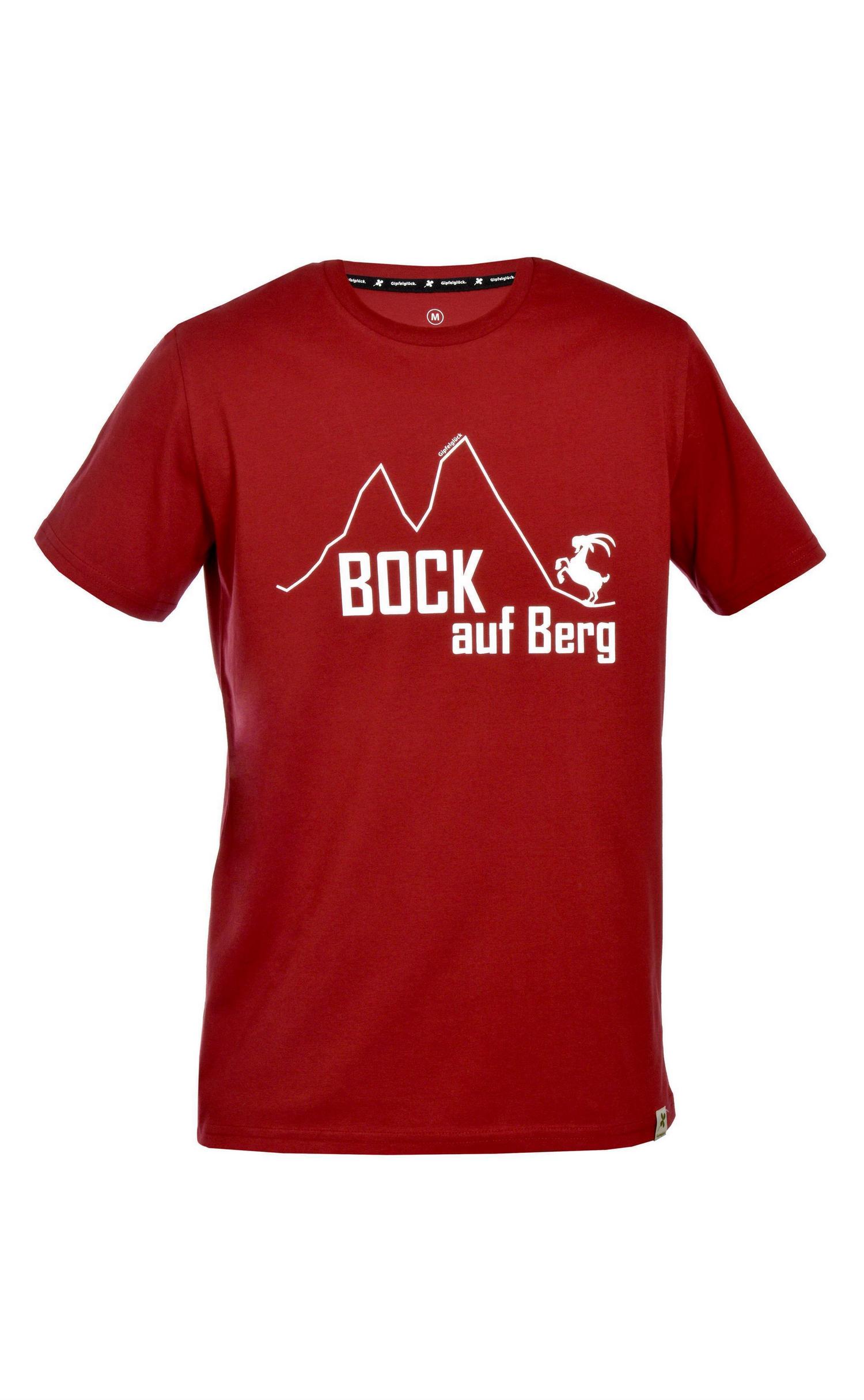 Bio-Baumwoll Print-Shirt 'Bock auf Berg', für Herren