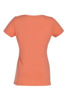 Gipfelglück Brigida Damen T-Shirt aus nachhaltiger Bio-Baumwolle mit Glücksklee Motiv Salmon 40