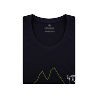 Gipfelglück Jana Damen T-Shirt aus Baumwolle mit Bergziege Alpen Motiv