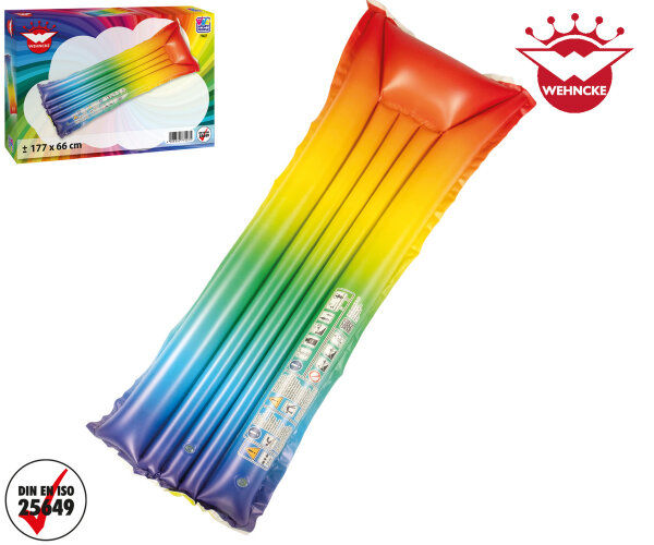 Happy People Matratze Rainbow aufgeblasen ca. 177x66 cm, unaufgeblasen ca. 183x69 cm